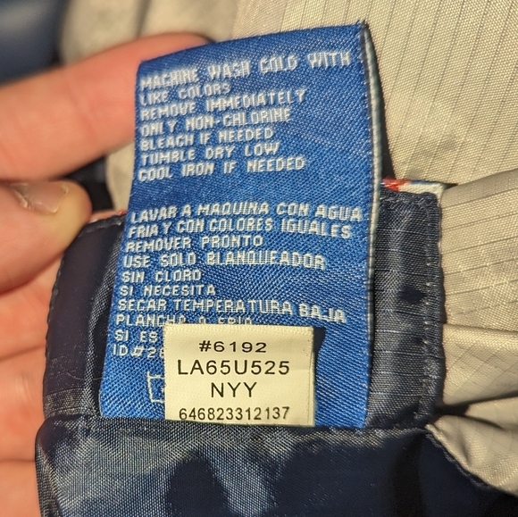 Vintage MLB 1990s New York Yankees Reversible windbreaker/Fleece 2XL - Picture 9 of 9